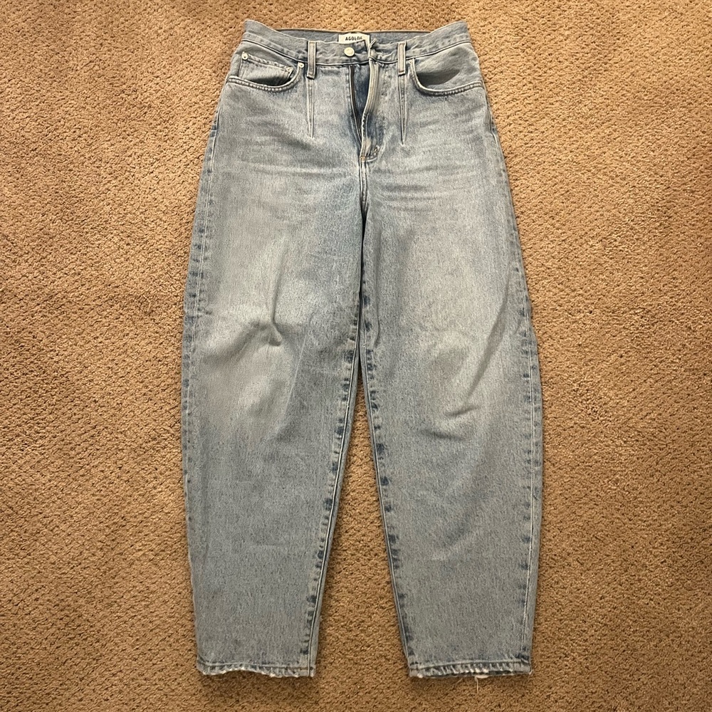 Agolde Pleated Barrel Jean